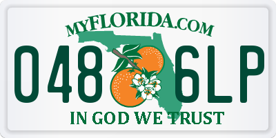 FL license plate 0486LP