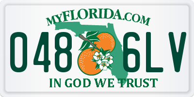 FL license plate 0486LV