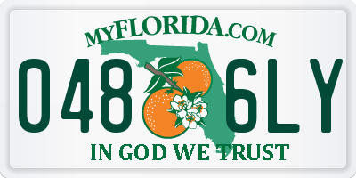 FL license plate 0486LY