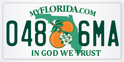 FL license plate 0486MA