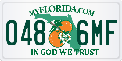 FL license plate 0486MF
