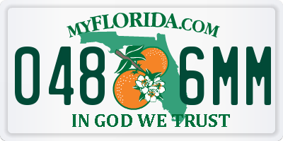 FL license plate 0486MM
