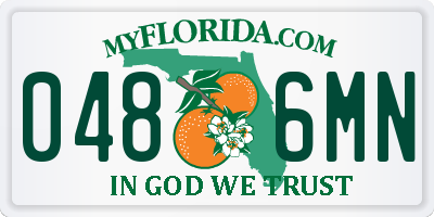 FL license plate 0486MN