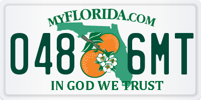 FL license plate 0486MT