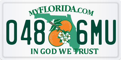 FL license plate 0486MU