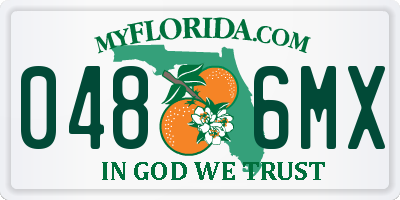 FL license plate 0486MX