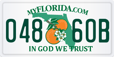 FL license plate 0486OB