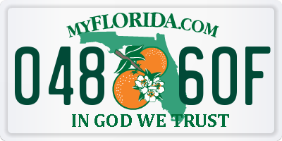 FL license plate 0486OF