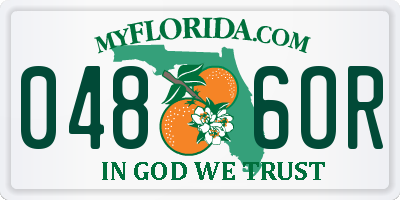 FL license plate 0486OR