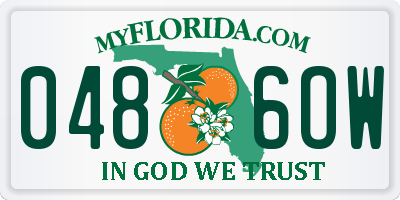 FL license plate 0486OW