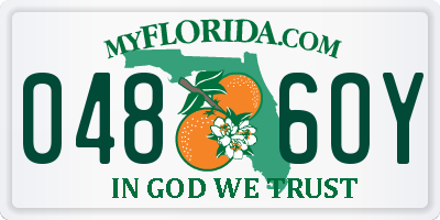FL license plate 0486OY