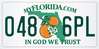 FL license plate 0486PL