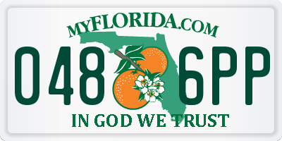 FL license plate 0486PP