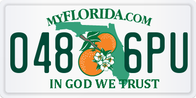 FL license plate 0486PU