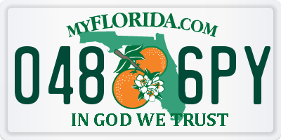 FL license plate 0486PY