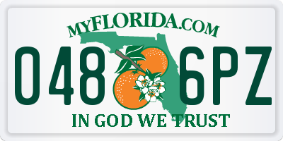 FL license plate 0486PZ