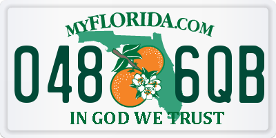 FL license plate 0486QB