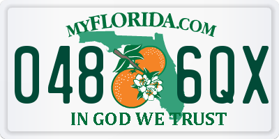 FL license plate 0486QX