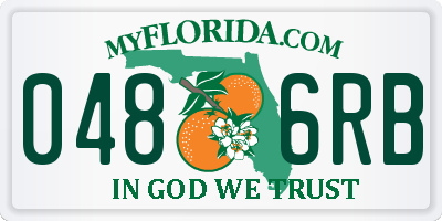 FL license plate 0486RB