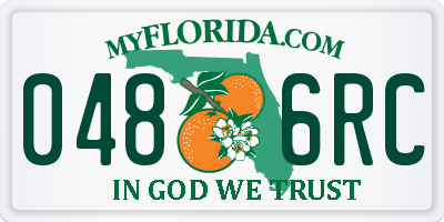 FL license plate 0486RC