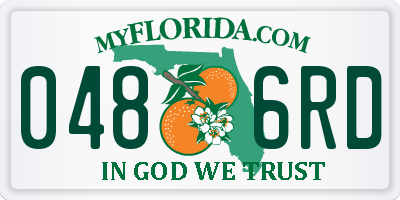 FL license plate 0486RD