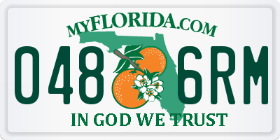 FL license plate 0486RM