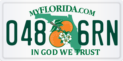 FL license plate 0486RN