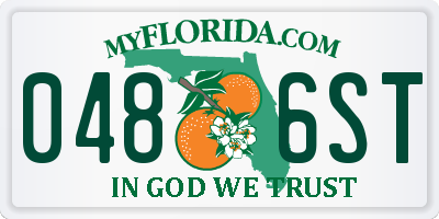 FL license plate 0486ST