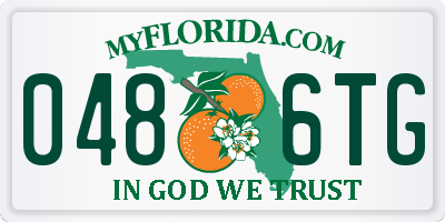 FL license plate 0486TG