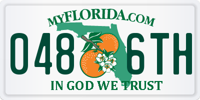 FL license plate 0486TH