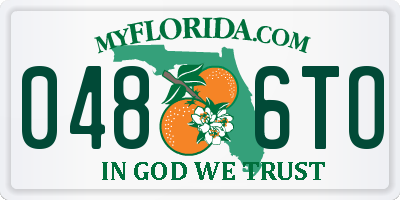 FL license plate 0486TO