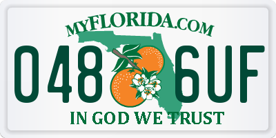 FL license plate 0486UF