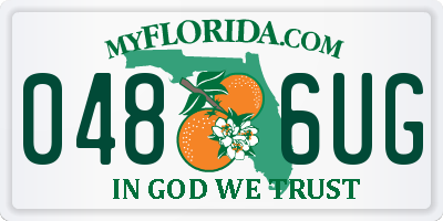FL license plate 0486UG