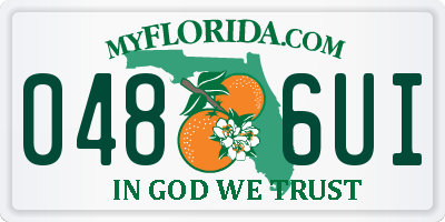 FL license plate 0486UI