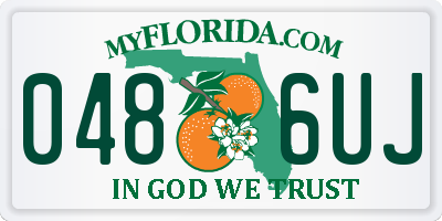 FL license plate 0486UJ