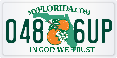 FL license plate 0486UP
