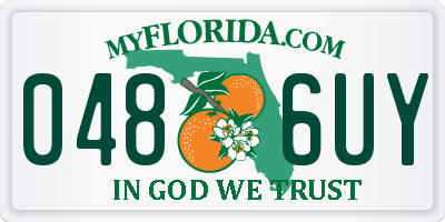 FL license plate 0486UY