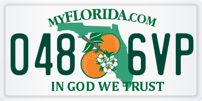 FL license plate 0486VP