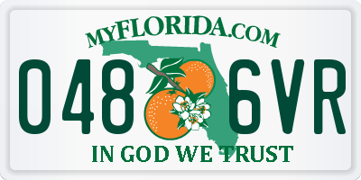 FL license plate 0486VR