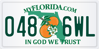 FL license plate 0486WL