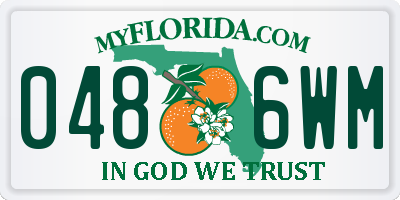 FL license plate 0486WM