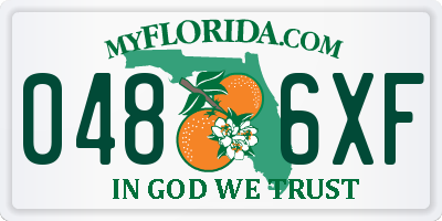 FL license plate 0486XF