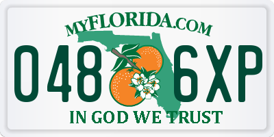 FL license plate 0486XP