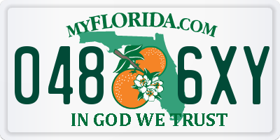 FL license plate 0486XY