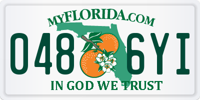 FL license plate 0486YI