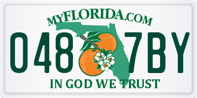 FL license plate 0487BY