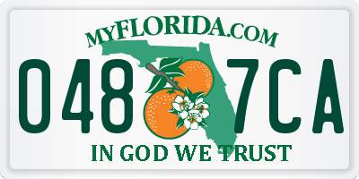 FL license plate 0487CA