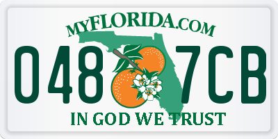 FL license plate 0487CB