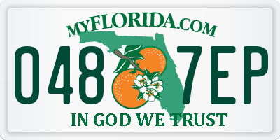 FL license plate 0487EP