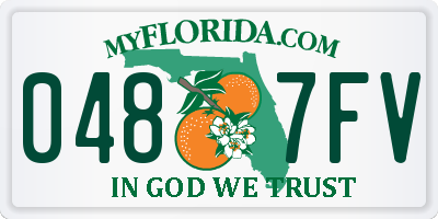 FL license plate 0487FV
